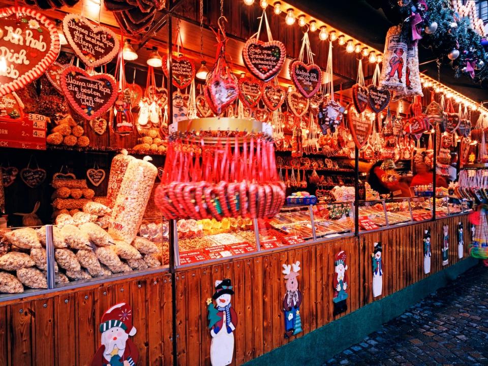 The Romerberg Christmas Market in Frankfurt, Germany