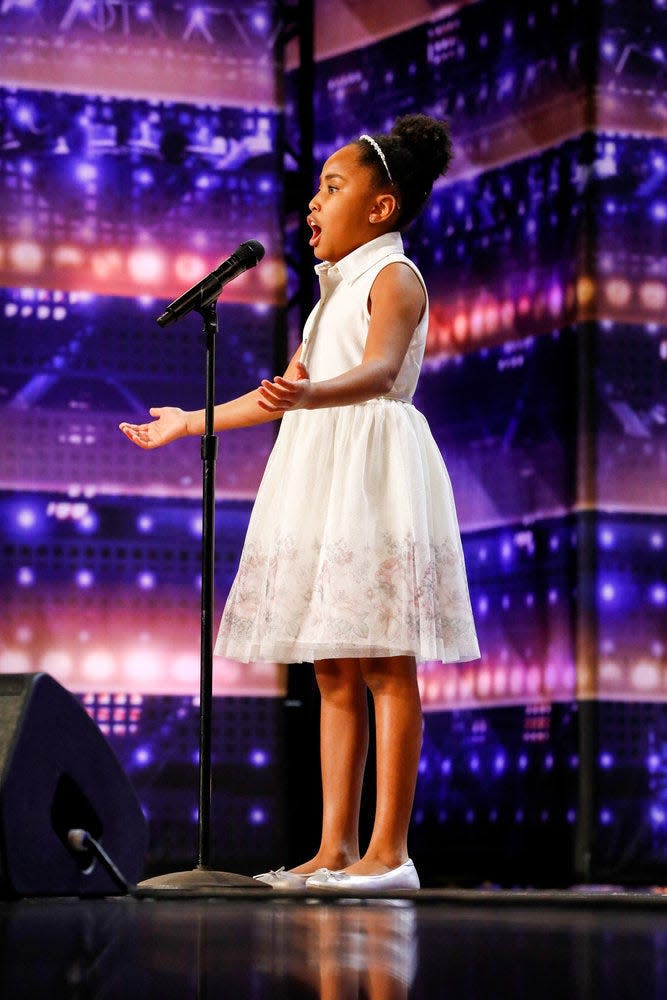 Victory Brinker performs on "America's Got Talent."