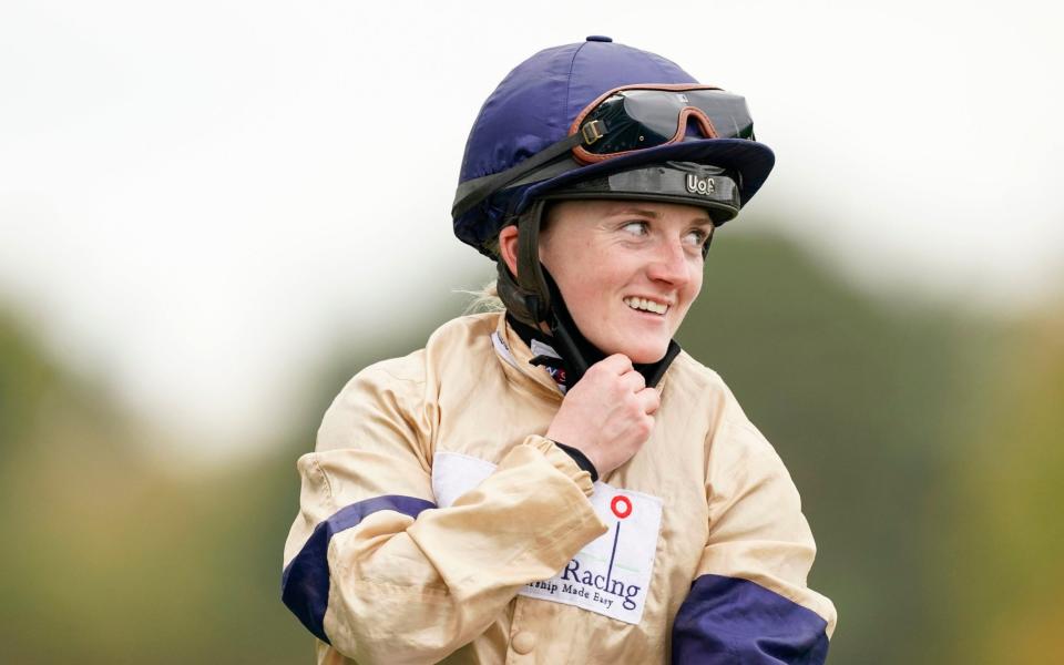 Hollie Doyle after winning The Qipco British Champions Sprint Stakes - PA
