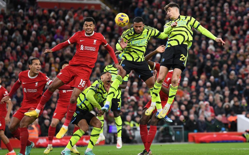 Liverpool vs Arsenal player ratings: William Saliba stars in defence as he bullies Cody Gakpo