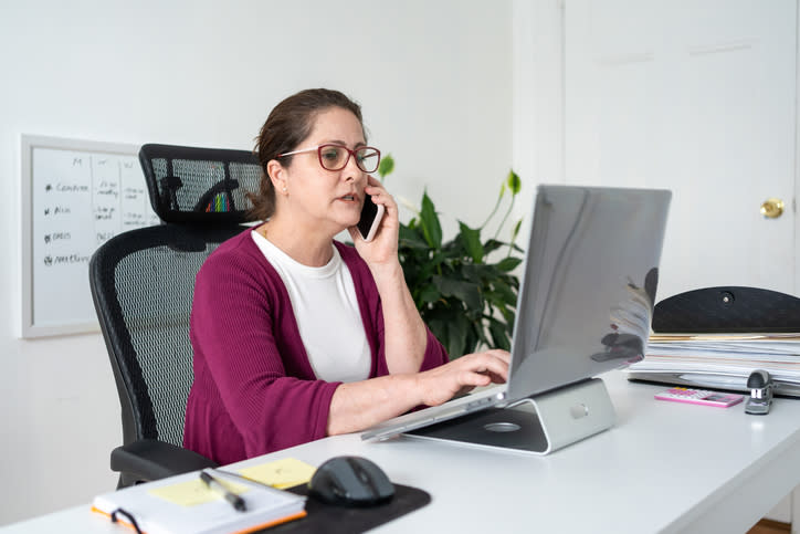 A woman researching who is responsible for a deceased parent's debt.