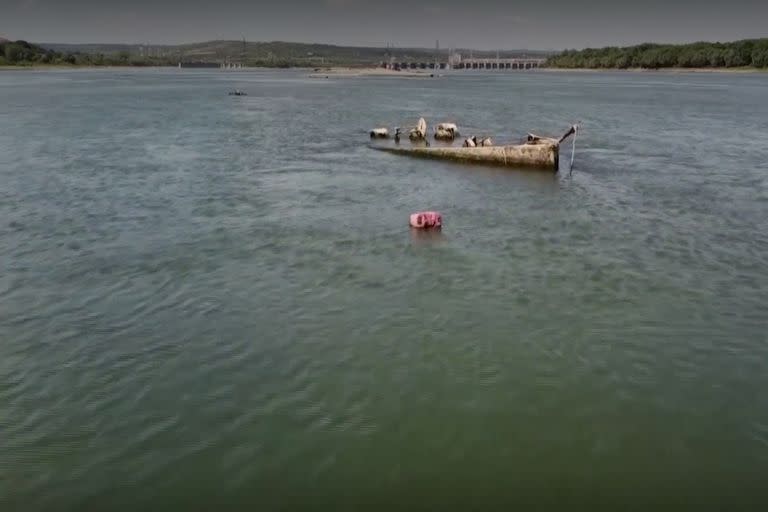 Barcos de la Segunda Guerra hundidos en el Danubio