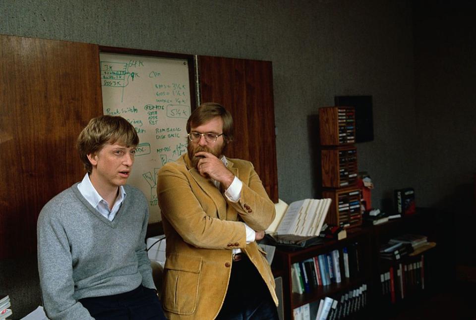 Bill Gates and Paul Allen found Microsoft.