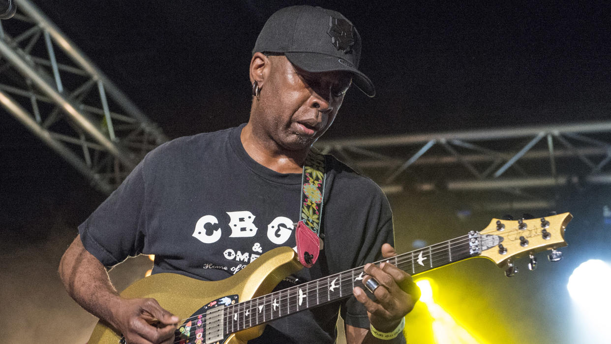  Vernon Reid of Living Colour performs on stage at The Mill on July 17, 2019 in Birmingham, England. 