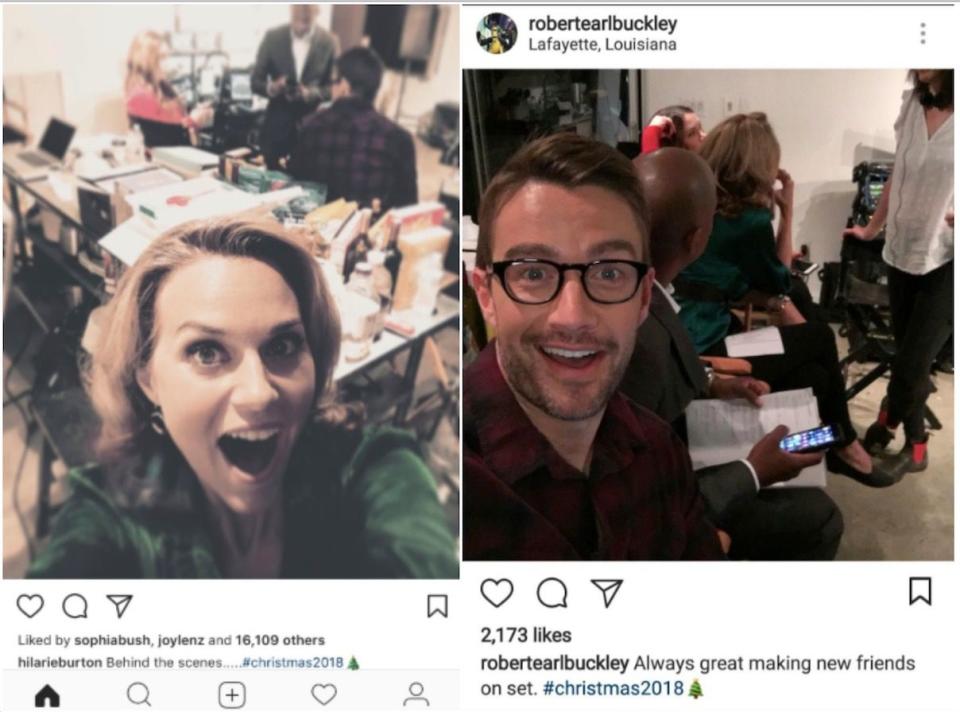 Photo credit: Instagram: @hilarieburton @robertearlbuckley