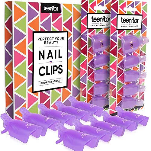 11) Acrylic Nail Polish Remover Clips