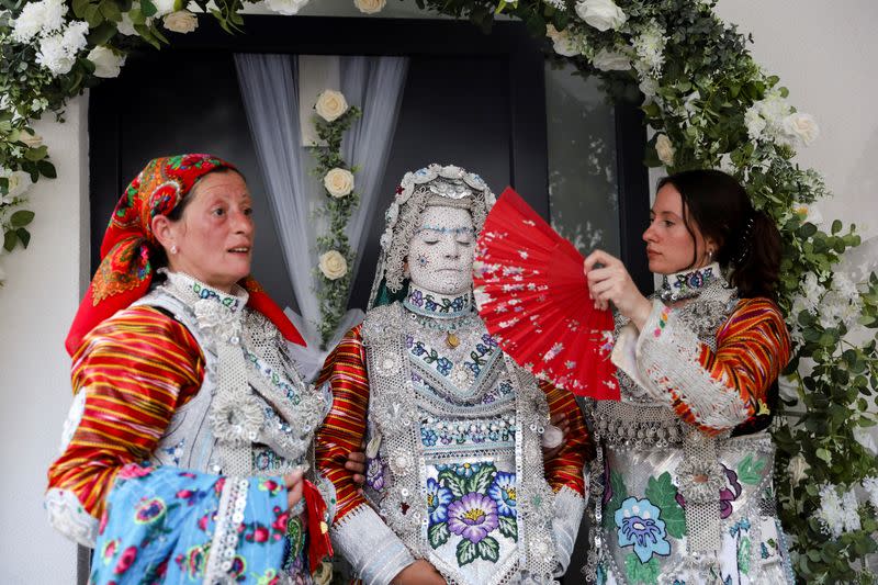 Kosovo's traditional wedding makeup reflects centuries of tradition