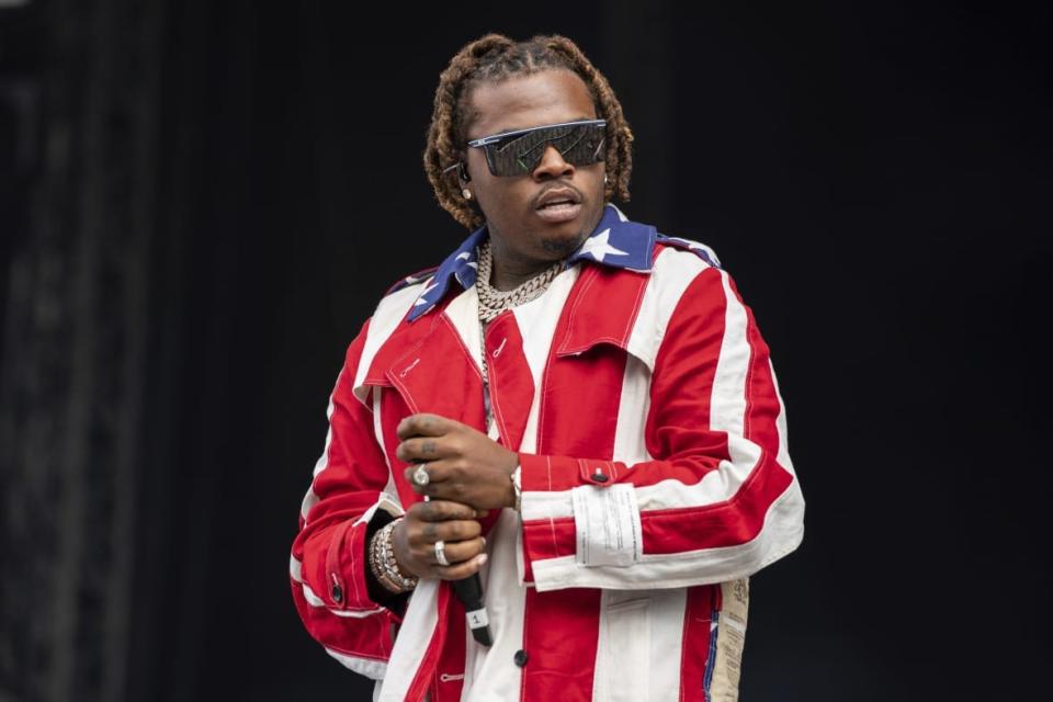 Rapper Gunna performs at the Wireless Music Festival on Sept. 10, 2021at Crystal Palace Park in London. (AP Photo/Scott Garfitt, File)