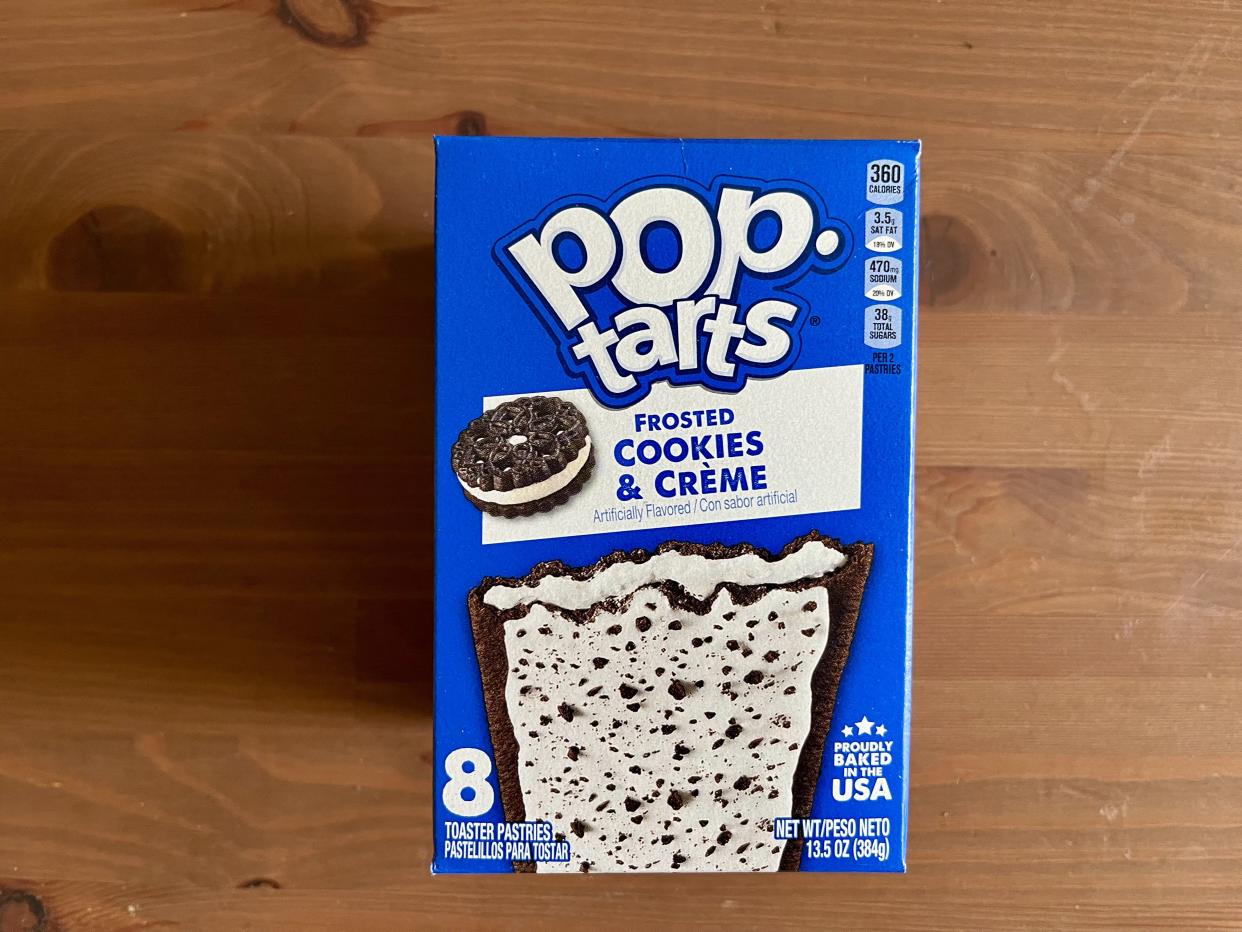 Cookies and Cream pop-tarts