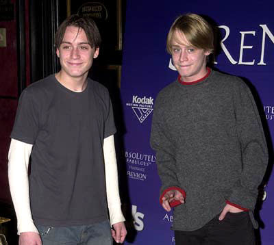 Kieran Culkin and Macaulay Culkin at the New York premiere of Serendipity