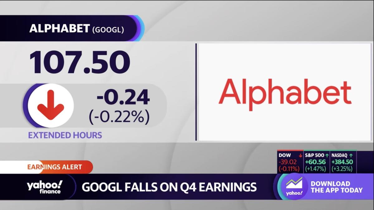 Alphabet earnings Revenue, EPS miss Q4 estimates