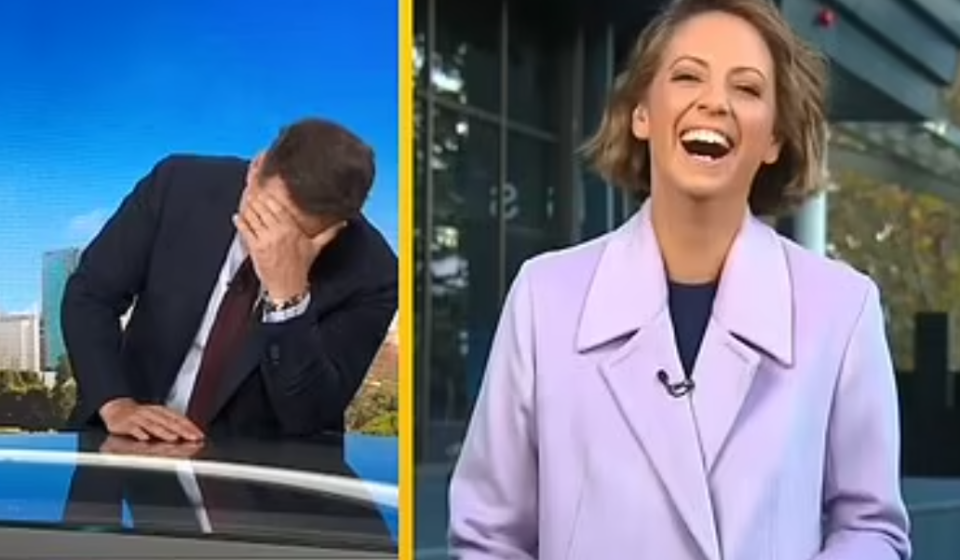 today show karl stefanovic laughing and brooke boney