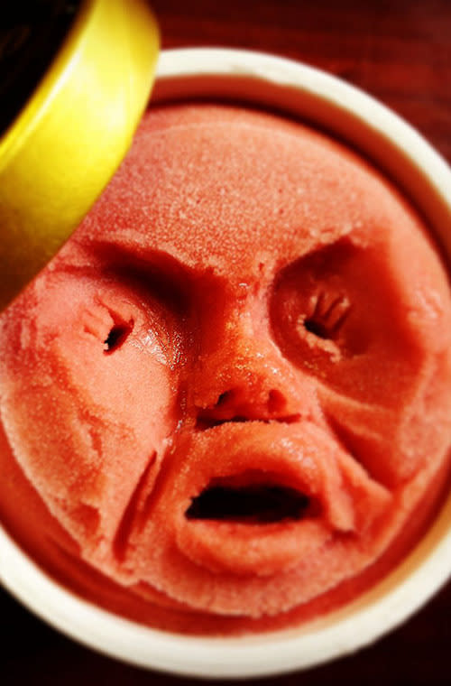 Life-Like Faces Made Out of Ice Cream