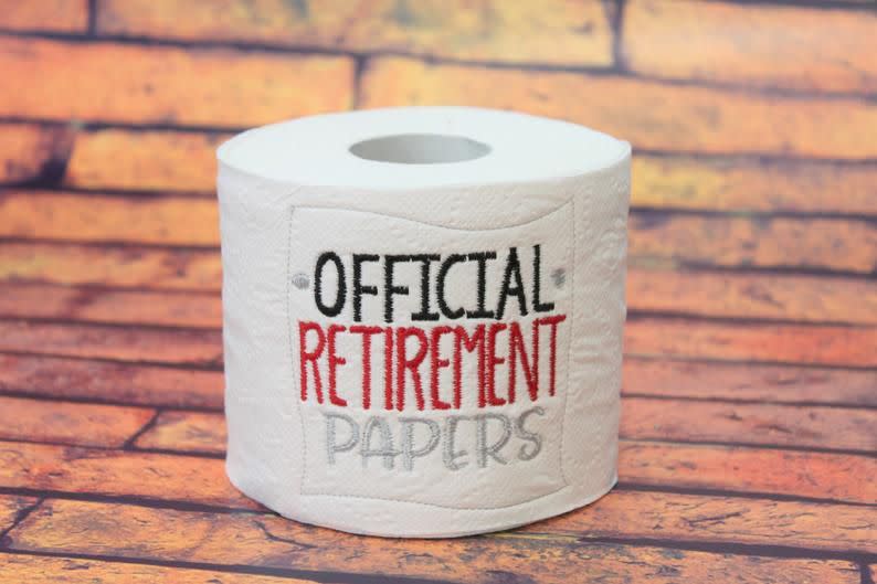 Official Retirement Toilet Paper