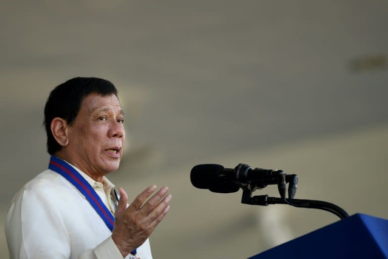 Philippine President Rodrigo Duterte has waged an unprecedented crackdown on drugs during his 14 months in power, including Monday's