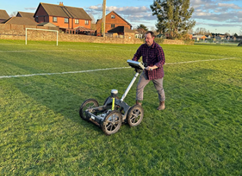 Archaeologists have found evidence of the manor’s walls as well as outbuildings and wells, the university said. Photo from Royal Agricultural University