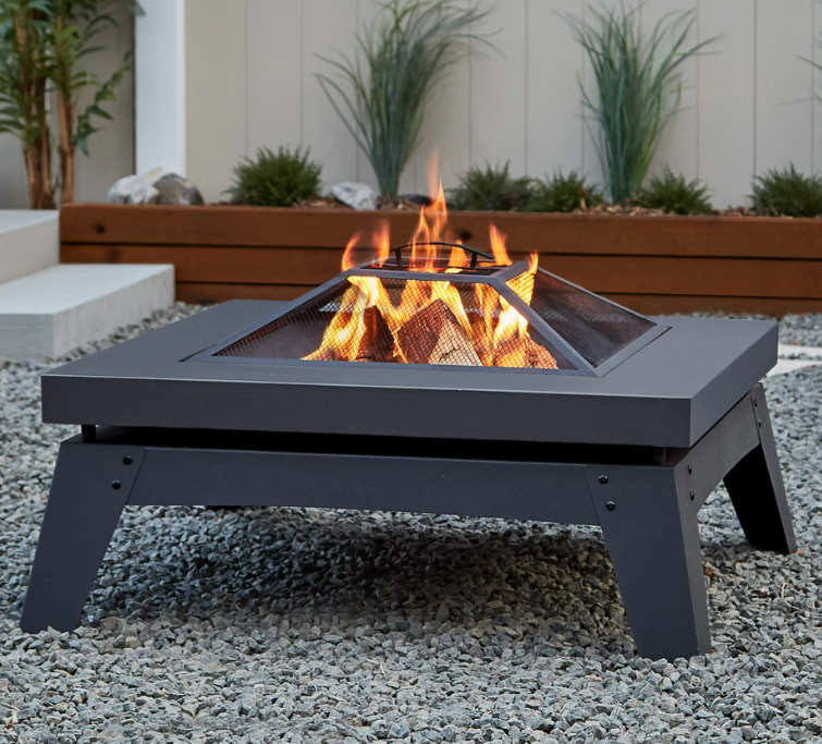 real flame fire pit table