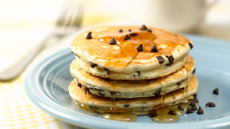 Pancakes on plate