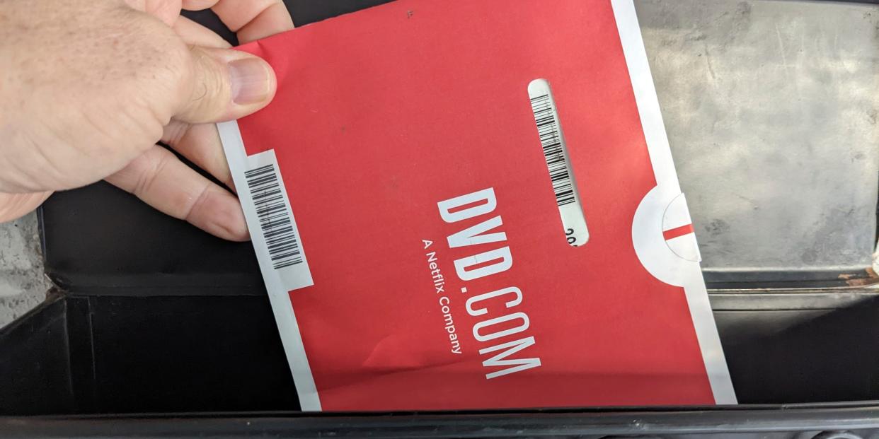 Netflix DVD envelope