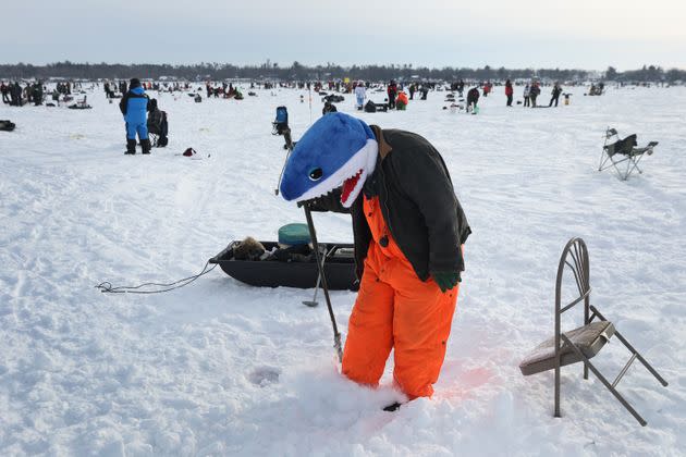 Ice fishing does not lead to prostitution. (Photo: Scott Olson via Getty Images)