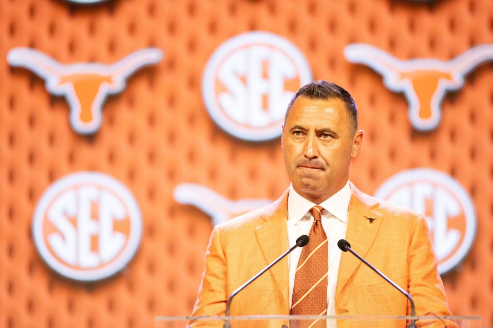 At SEC media days in Dallas, Texas coach Steve Sarkisian extolled the "pageantry" and competitiveness of the SEC. He spent three seasons on Nick Saban's staff at Alabama, including the 2020 national championship season.