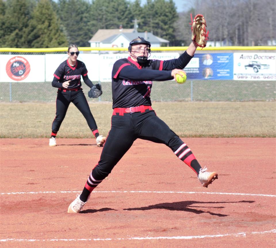 Jayden Marlatt already has 28 strikeouts in two starts as she leads a state title contender in Division 4, Johannesburg-Lewiston softball.