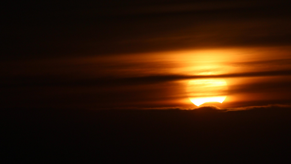 A partial eclipse in Orkney, Orkney Islands