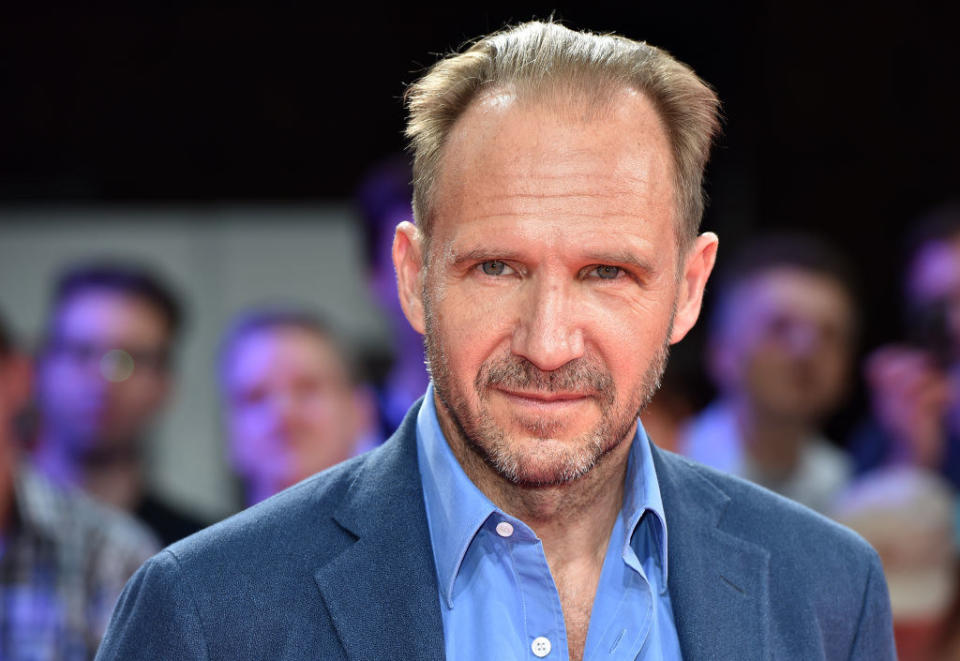 closeup of Ralph Fiennes