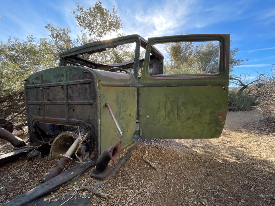 Part of the Wall Street Mine site in Joshua Tree National Park, California.