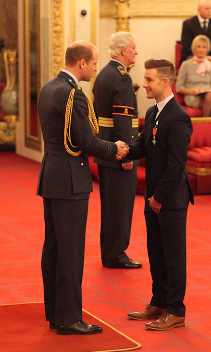 Prince William with triple World Superbike champion Jonathan Rea