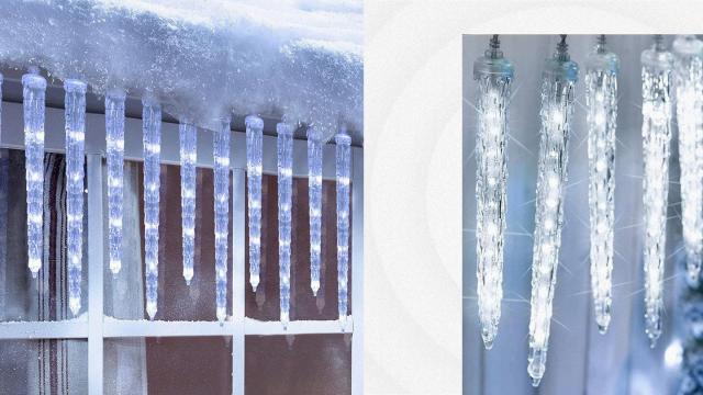 Brighten Your Home With Holiday Spirit and These Frosty-Looking Icicle  Lights