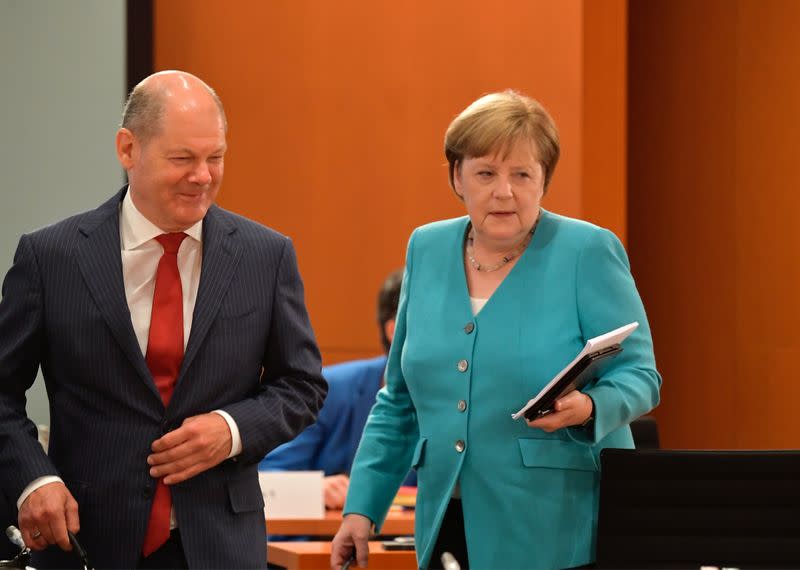 FILE PHOTO: The weekly cabinet meeting at the Chancellery in Berlin