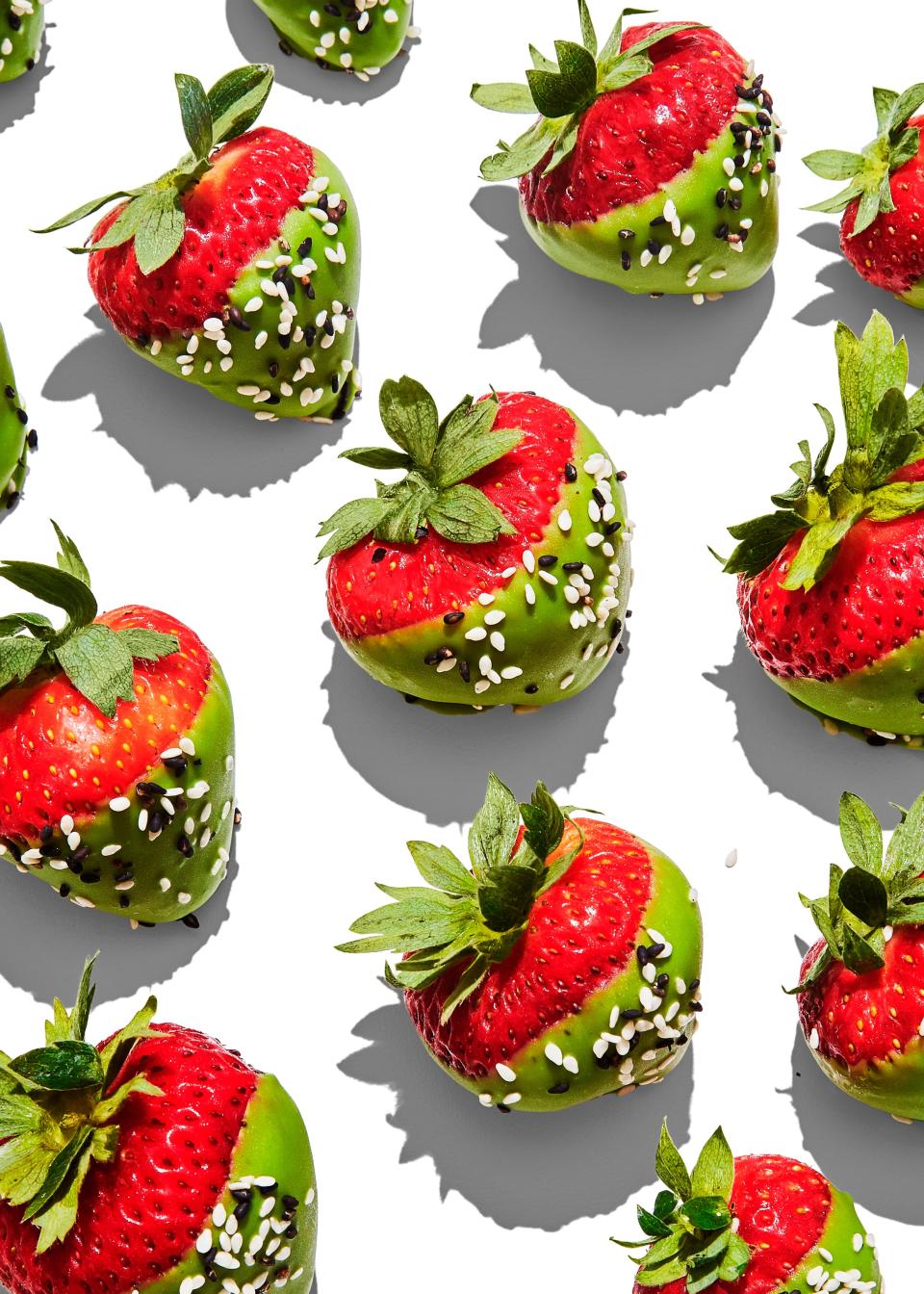 Matcha-Dipped Strawberries