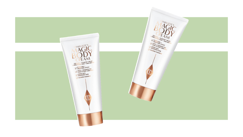 Treat your body to the moisturizing and firming benefits of the Charlotte Tilbury Magic Body Cream.