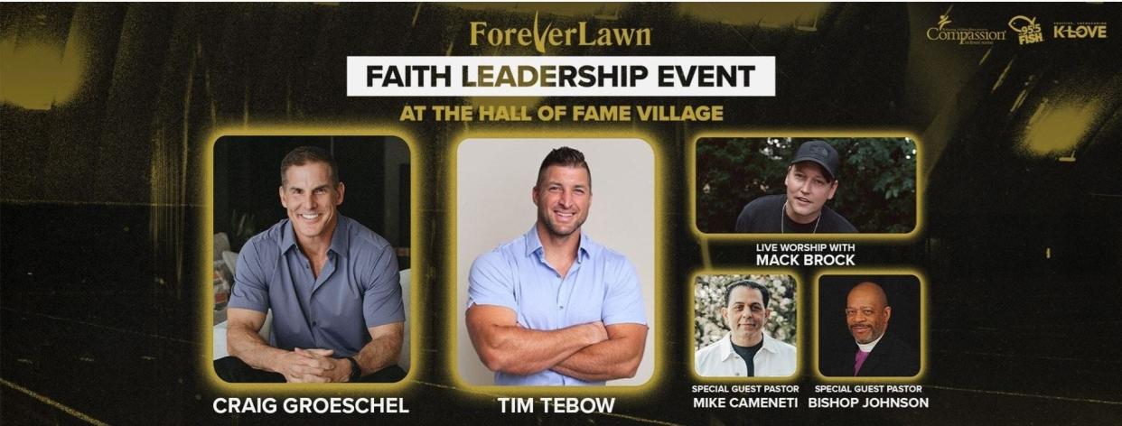 The ForeverLawn Faith Leadership Event is Feb. 22 at the Hall of Fame Village in Canton.