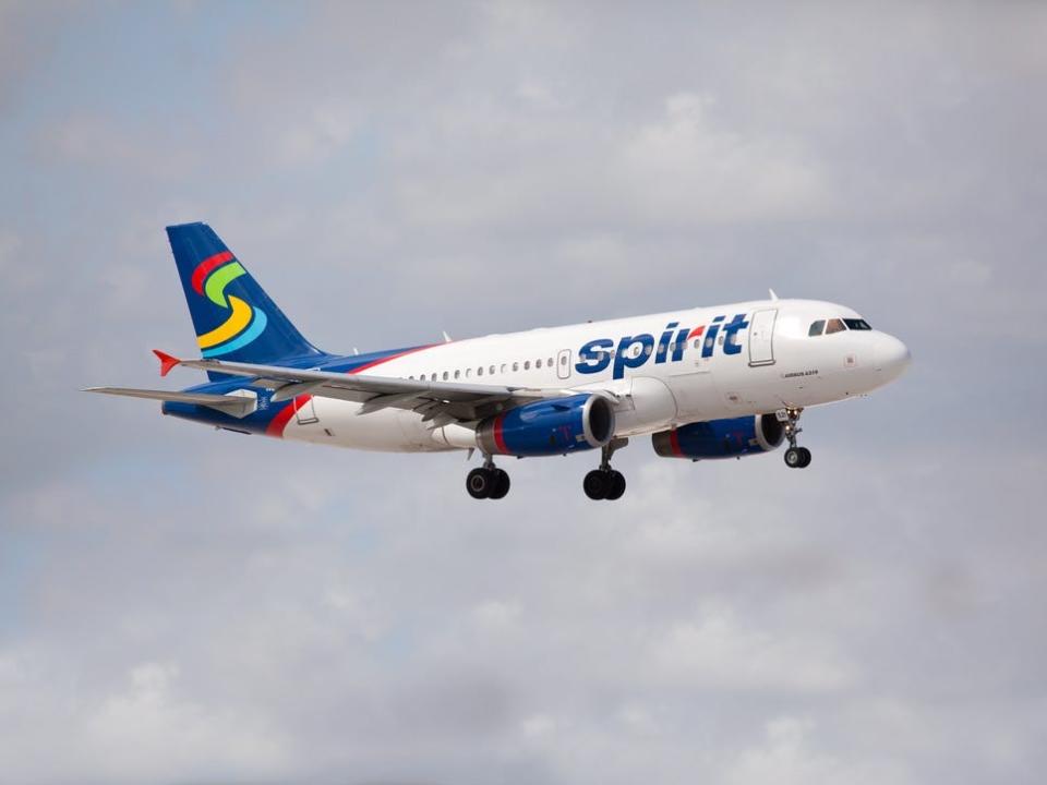 Spirit Airlines blue paint scheme