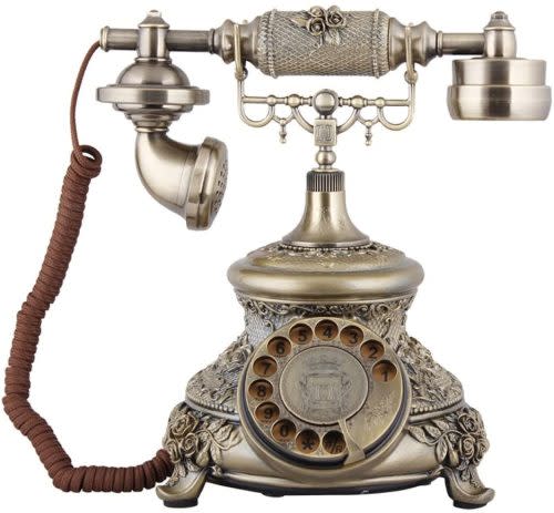 TelPal Bronze Retro Rotary Phone