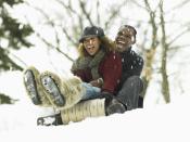 <p>It's true that outdoor winter date ideas are harder to come by, but sledding never fails to be a good time. Plus, you'll get to cuddle up nice and close.</p>