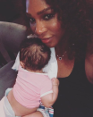 <p>It took seven days for Serena to be able to bring Alexis home after there were some complications.</p>