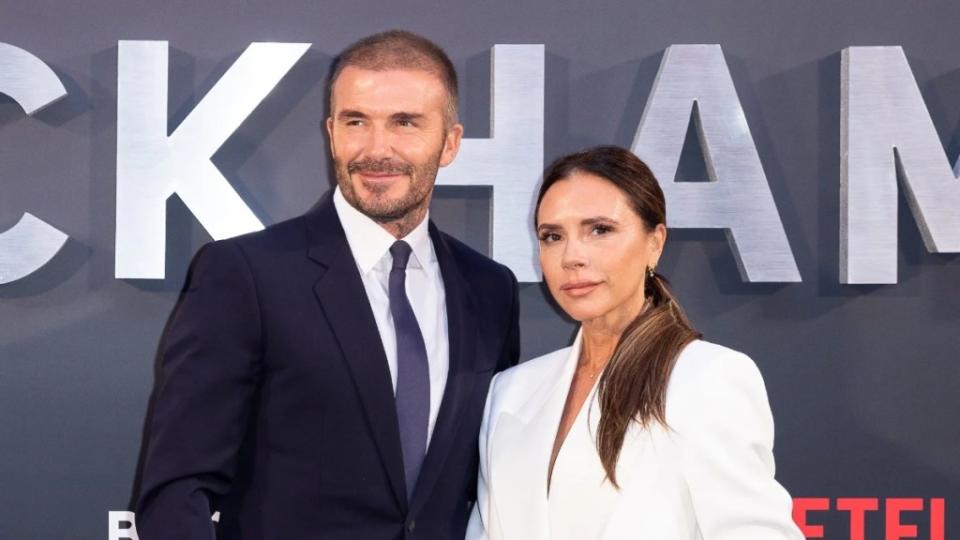 David Beckham and Victoria Beckham attend the UK Premiere of Netflix’s “Beckham”. (for Netflix)