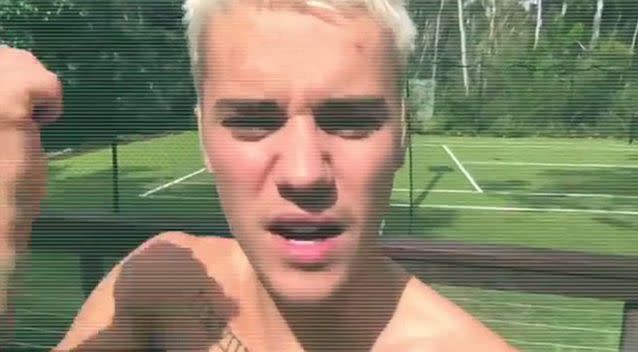 Bieber took a stab on Instagram in the voice of 'Jonah from Tonga'. Source: Instagram/Justin Bieber