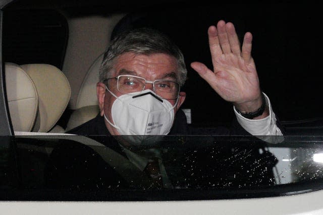 International Olympic Committee president Thomas Bach arrived in Japan on Thursday 