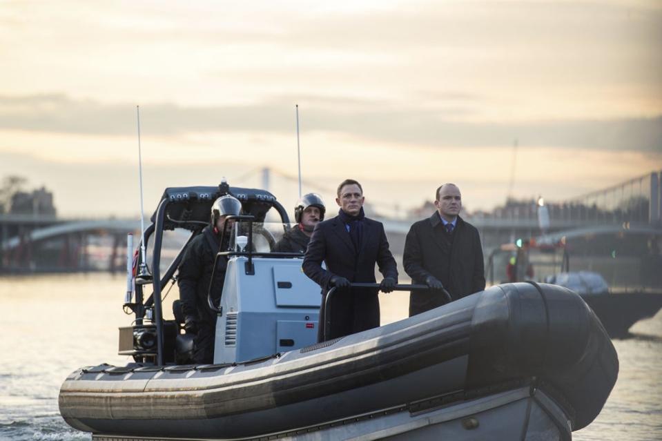 Daniel Craig and Kinnear cruising down the Thames in ‘Spectre’ (Columbia/Eon/Danjaq/Mgm/Kobal/Shutterstock)