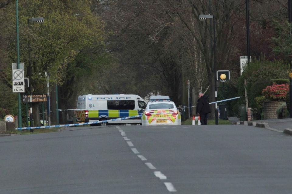 Police evacuated the street following the discovery of the bomb. (Caters)