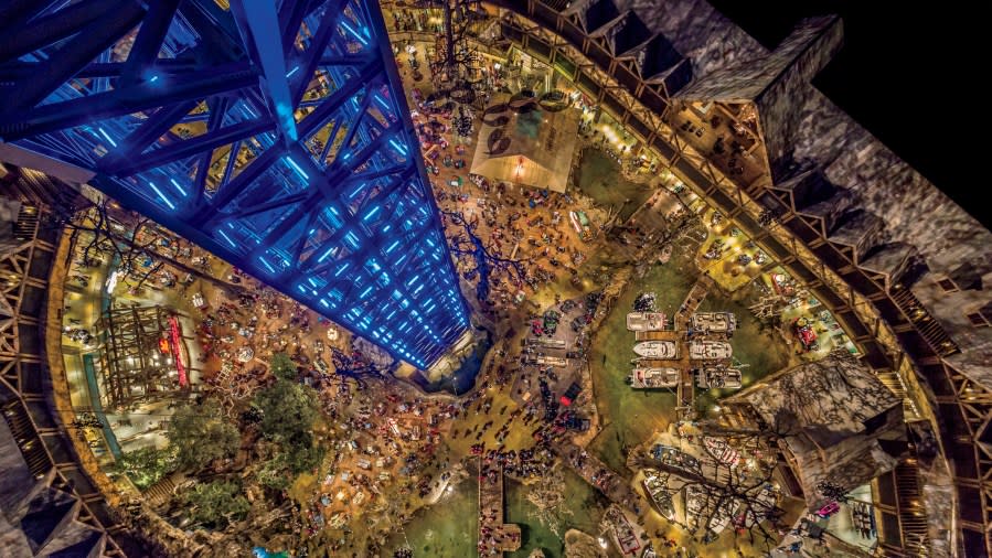 The Pyramid contains the U.S.’ tallest freestanding elevator (Courtesy of Bass Pro Shops)