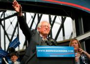 Democratic presidential candidate Bernie Sanders won the primary in Indiana