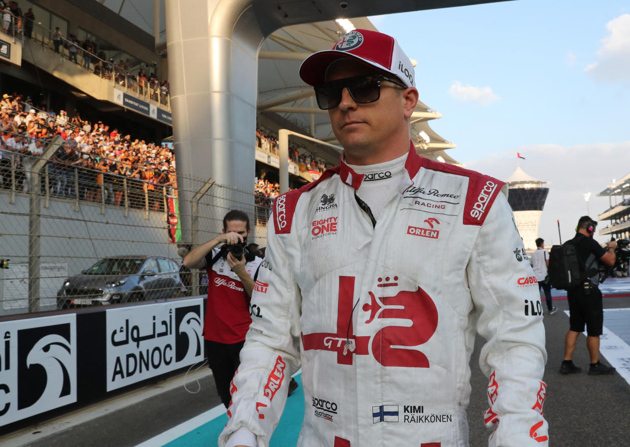 Formula One F1 - Abu Dhabi Grand Prix - Yas Marina Circuit, Abu Dhabi, United Arab Emirates - December 12, 2021 Alfa Romeo's Kimi Raikkonen after his last ever F1 race Pool via REUTERS/Kamran Jebreili