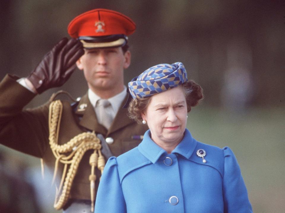 Mayor Hugh Lindsay and Queen Elizabeth