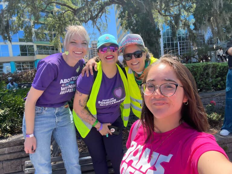  Volunteers with Floridians Protecting Freedom gathered nearly 1 million signatures to put a proposed constitutional amendment on reproductive health on Florida’s ballot in November. (Courtesy of Floridians Protecting Freedom)