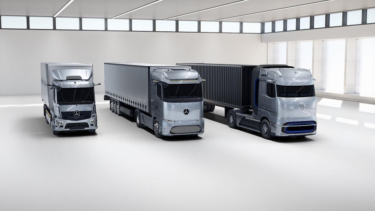 Daimler Mercedes electric truck line up